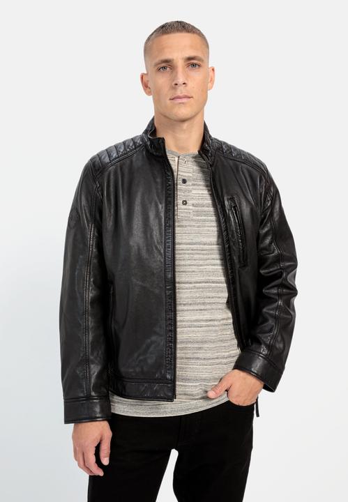 Actual product image Camel Active Leather jacket with stand-up collar (52)