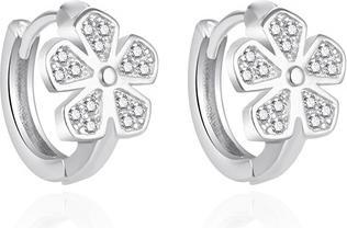Produktbild Agato - Tiny silver earrings with a flower AGT-ED008KW