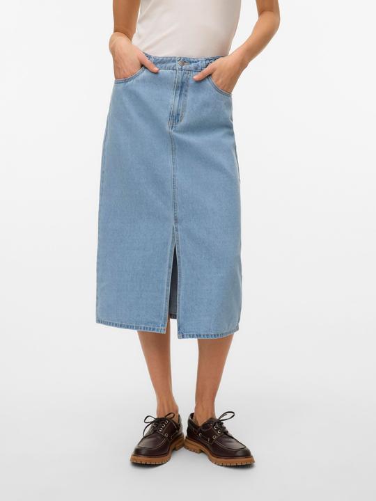 Produktbild Vero Moda VMVERI Hohe Taille Midirock Jeansrock (XL)