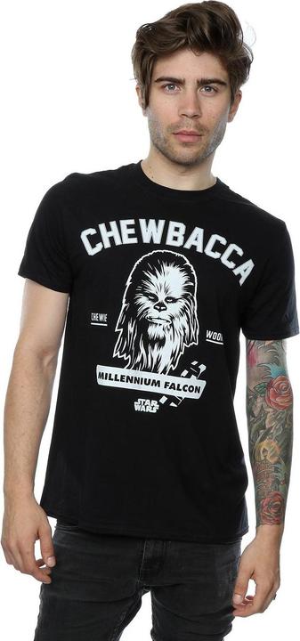 Actual product image Star Wars Mens Collegiate Chewbacca Heather T-Shirt (XL)