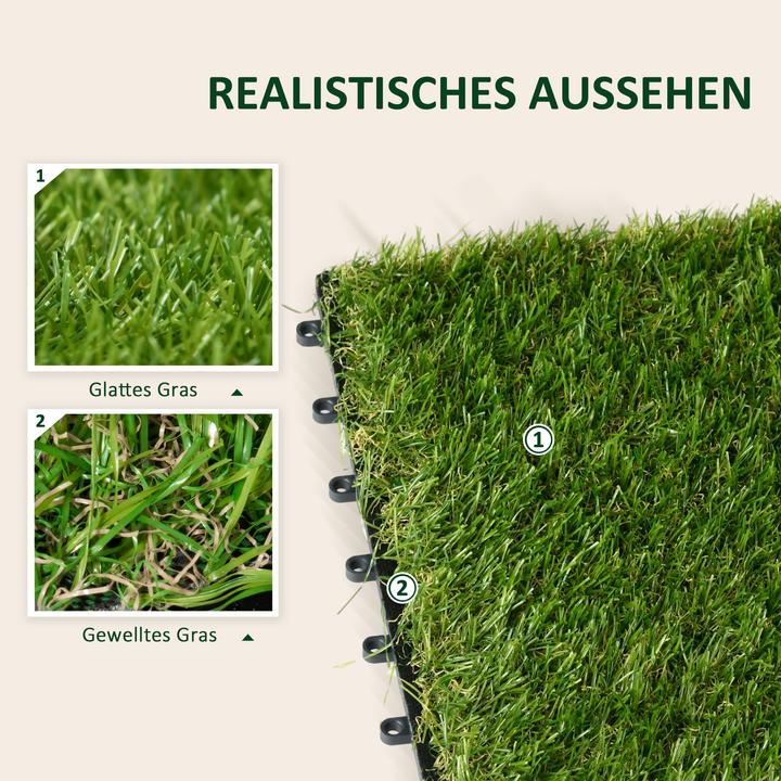 Actual product image Outsunny Artificial turf (10 x, 30 x 30 cm)