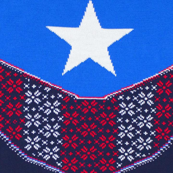 Image du produit Captain America Sweat à motif de Noël (M)