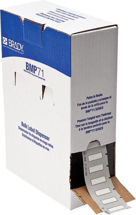 Image du produit Brady BM7-187-1-7641, Gaine thermorétractable en polyoléfine sans halogène PermaSleeve, 2:1, blanche,