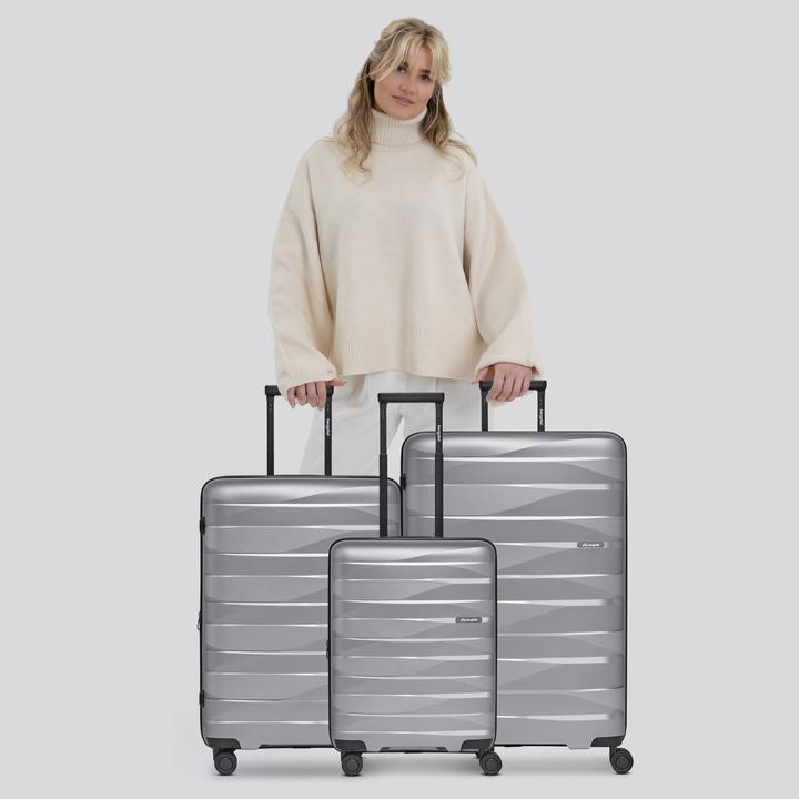 Produktbild Bergpfeil Travel 4-Rollen Kofferset 3-tlg. mit Dehnfalte (228 l, XL (ab 115l))