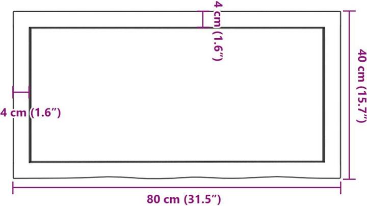 Image du produit VidaXL Lian (80 x 40 x 6 cm)