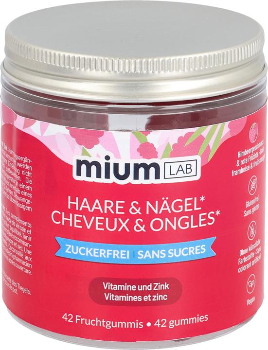 Immagine prodotto Mium Lab Vitamingummis Haare & Nägel (42 Pezzo/i, Gomme, 140 g)