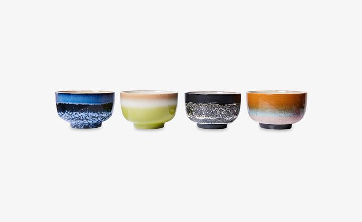 Immagine prodotto HK Living Ciotola 4 pezzi 70S CERAMICS safari (13.50 cm, 4 x)