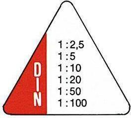 Actual product image Rumold Triangular scales 150 (300 mm)