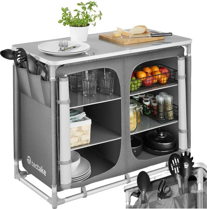 Actual product image tectake Camping kitchen