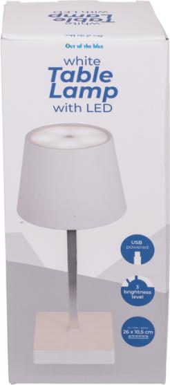 Immagine prodotto Ootb Lampada da tavolo bianca con LED