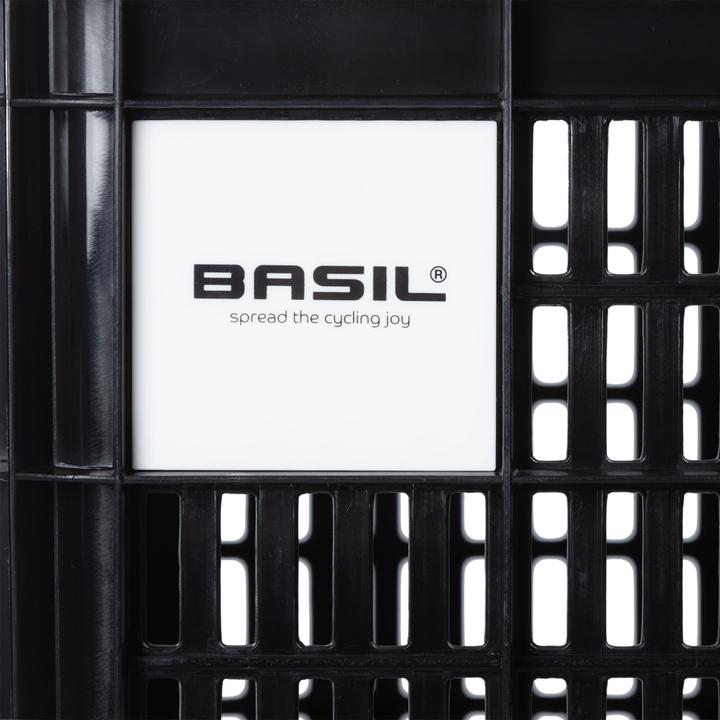 Actual product image Basil bike box L 40L, plastique recyclé, noir (40 l)