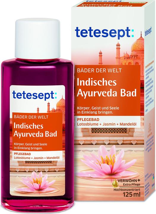 Produktbild Tetesept Medizinalbad Bäder der Welt Indisches Ayurveda 125 ml (125 ml, Badeöl)