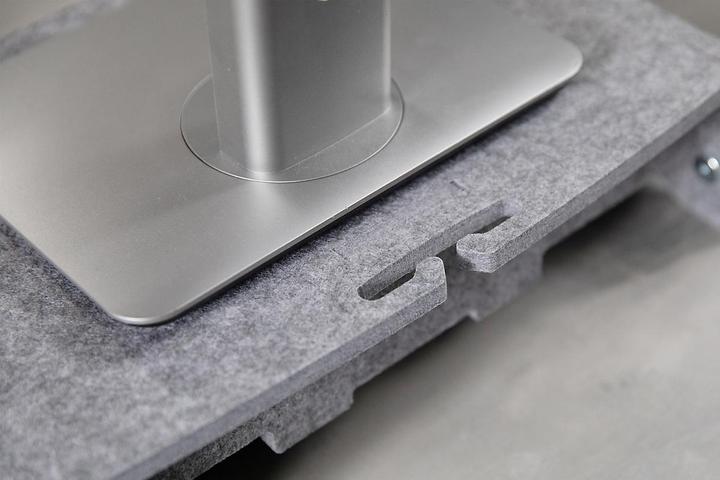 Produktbild Bakker Elkhuizen Monitorständer Q-Riser 110 Circular, grau retail (Tisch, 17.01")