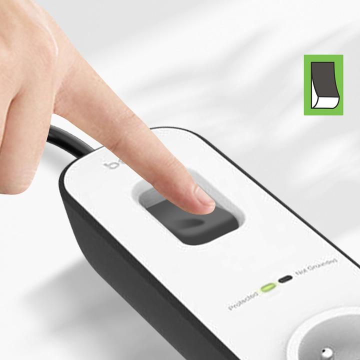 Produktbild Belkin BSV401CA2M Spannungsschutz, 4 AC-Ausgänge (4 x, CEE 7/5, 2 m)