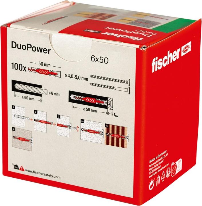 Produktbild Fischer DuoPower 6x50 (100 Stk.)