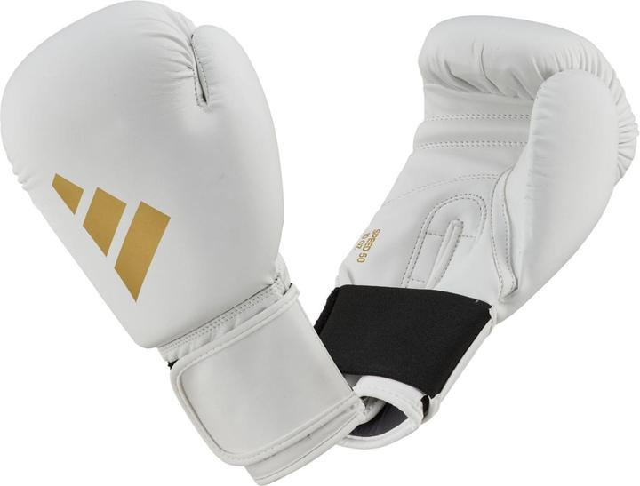 Produktbild adidas Boxhandschuhe Speed 50, ADISBG50 white/gold (8 OZ)