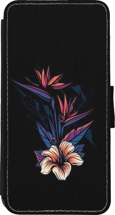 Actual product image PhoneLook Cover Wallet black Dark Flowers (Apple iPhone XR)
