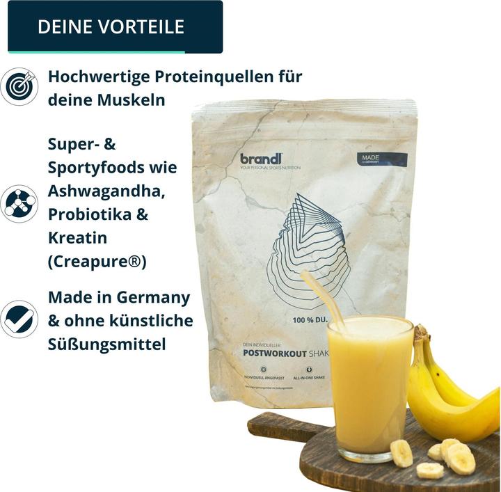 Produktbild Brandl-Nutrition Pulver Post Workout Vegan (Banane, 1 Stk., 1000 g)