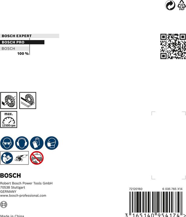 Produktbild Bosch Professional Zubehör PRO Metal heavy X-Lock Scheibenbürste, 115 x 0,5 mm, Gewinde (0.50 mm)