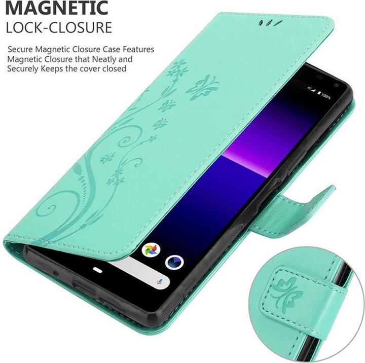 Produktbild Cadorabo Flower Book Cover (Sony Xperia 8)