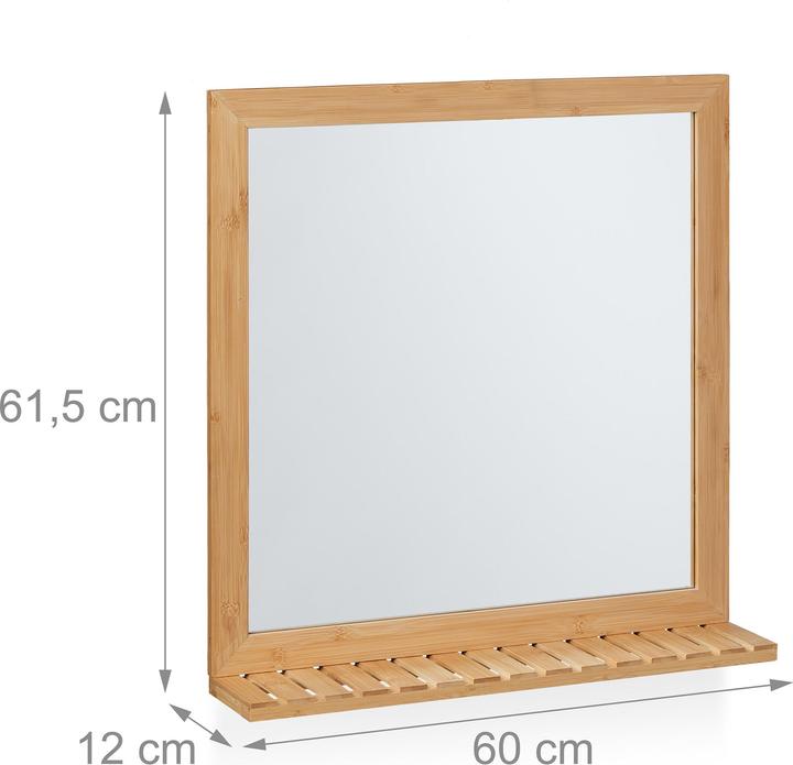 Immagine prodotto Relaxdays Specchio da parete (60 x 12 x 61,5 cm)