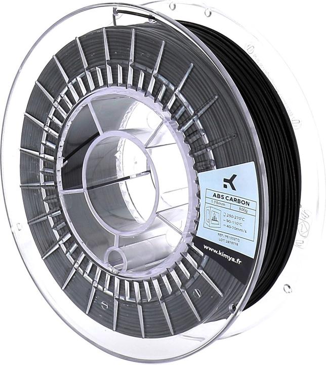 Actual product image Kimya Filament (ABS, 1.75 mm, 500 g, Black)