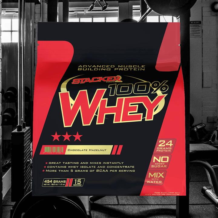 Image du produit Stackers 100% de Whey (Chocolat et noisettes, 454 g)