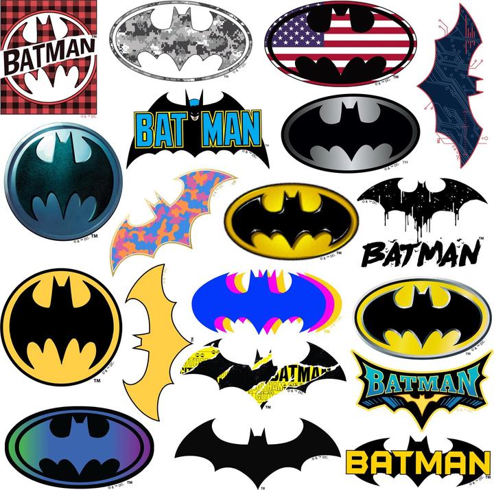 Immagine prodotto Batman Deluxe Logo Adesivi Misura Confezione 100