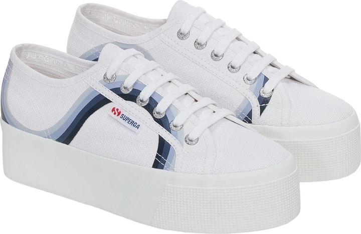 Actual product image Superga Womens/Ladies 2790 Round Stripes Trainers (38)
