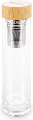 Immagine prodotto Ohia Bottiglia thermos in vetro con coperchio in bambù (0.50 l)