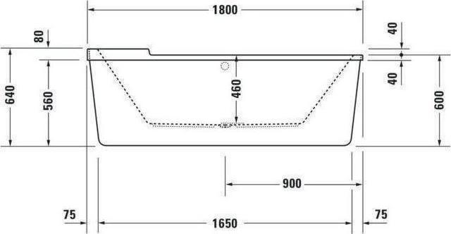 Immagine prodotto Duravit Vasca idromassaggio ovale STARCK 170 l 180x80 we 2 RS Combi-System P (170 l, 180 cm, 80 cm)