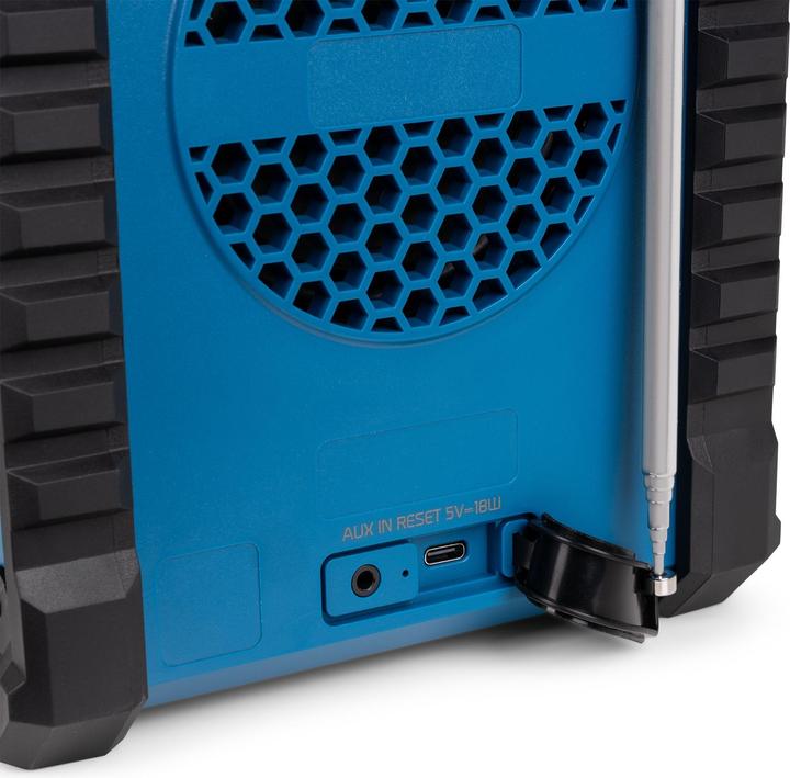 Actual product image Audizio Baustellenradio Temi Blau, Radio Tuner: FM, DAB+ (FM, DAB+, Bluetooth)