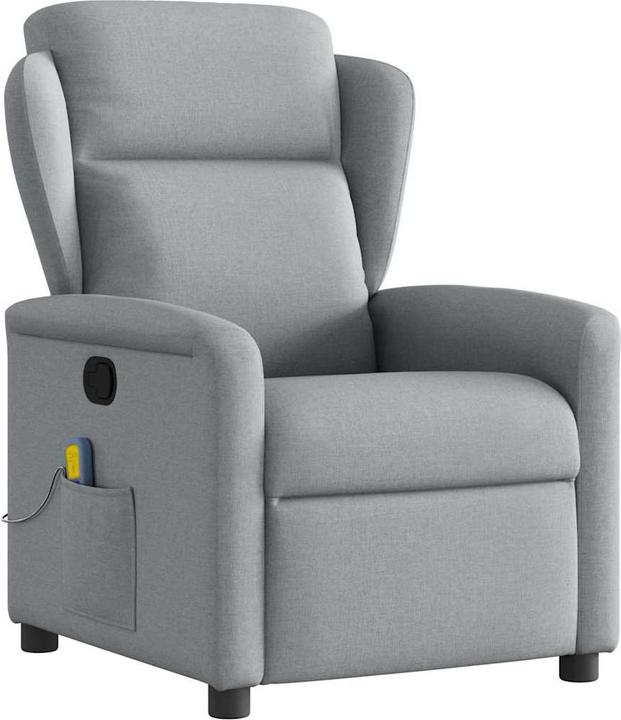 Produktbild VidaXL Massagesessel Hellgrau Stoff