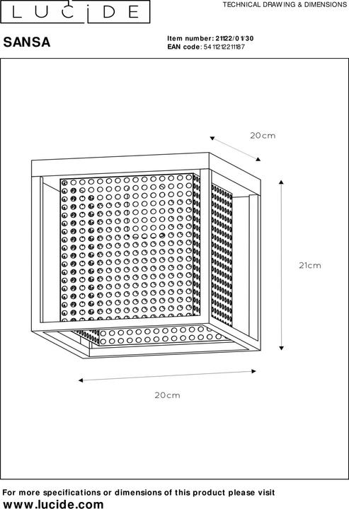 Image du produit Lucide Sansa (E27)