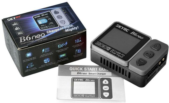 Actual product image SkyRC B6neo Charger grey LiPo 1-6s 10A 200W