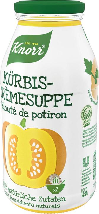 Image du produit Knorr 100% naturel Velouté de potiron, soupe à la crème de potiron, légumes cultivés de manière durable (450 ml)