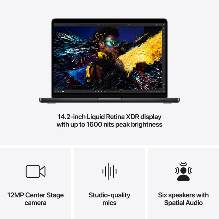 Immagine prodotto Apple MacBook Pro 14 - 2024 (14.20", M4 Max, 48 GB, 1000 GB, DE)