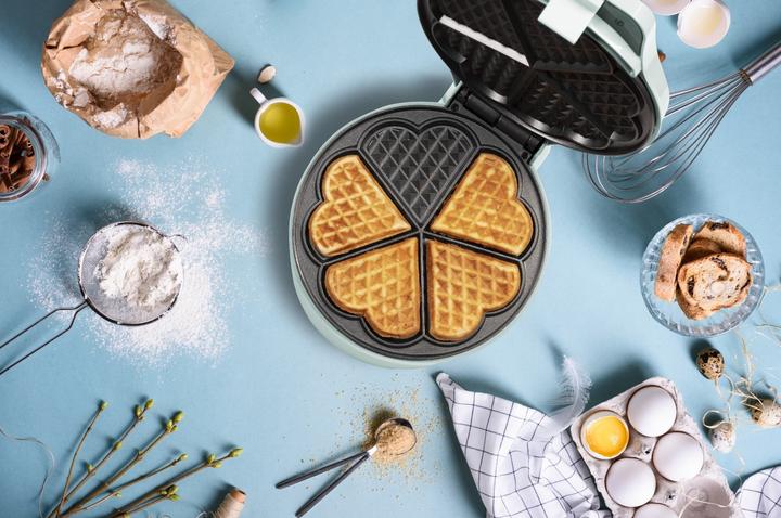Actual product image Bestron ASW217M Waffle maker 5 waffle(s) mint color