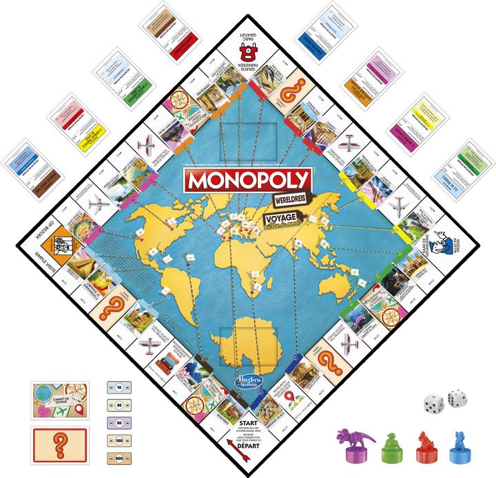 Immagine prodotto Hasbro Gaming Monopolio Wereldreis (Francese, Olandese)