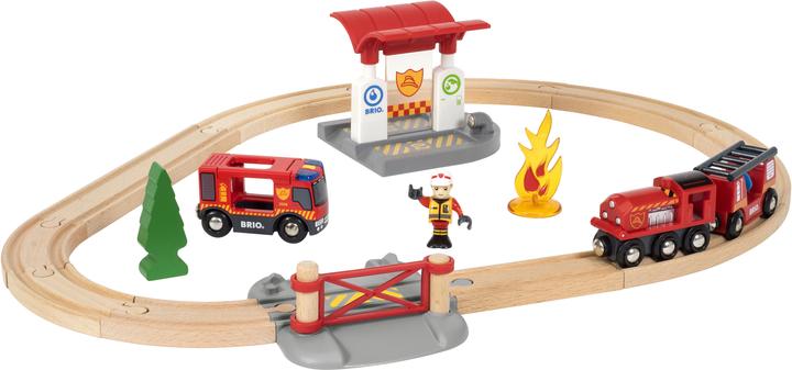 Actual product image Brio Railway fire brigade set