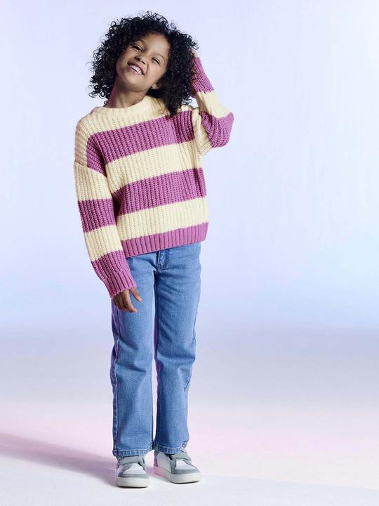Produktbild Vertbaudet Mädchen Pullover mit breiten Streifen (104)