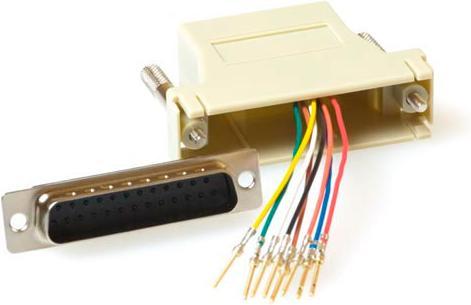 Produktbild Modular Adapter D-sub/RJ-12 25-Sub-D RJ-45 Grau Kabelschnittstellen-/adapter