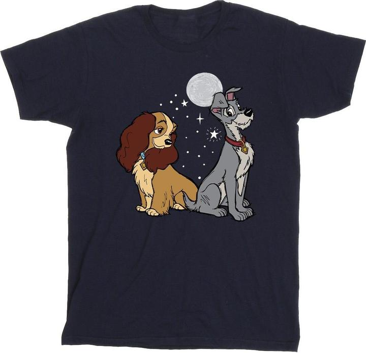 Immagine prodotto Disney Lady And The Tramp Moon Maglietta Ragazze (140, 146)