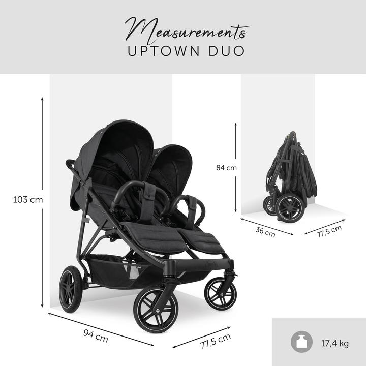 Produktbild Hauck Uptown Duo Melange Black