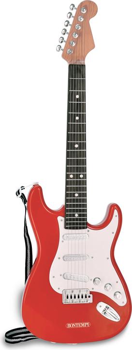 Produktbild Bontempi E-Gitarre Rot mit Gitarrengurt