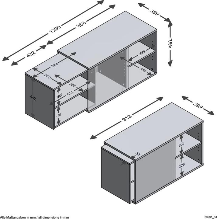 Image du produit FMD Möbel Collin (133.5 x 40 x 49 cm)