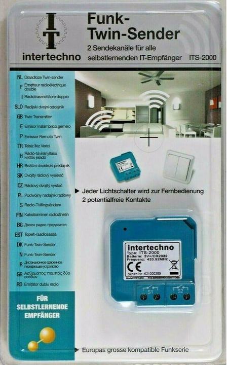 Image du produit intertechno Émetteur radio jumeau ITS-2000 (Actionneur de commutation)