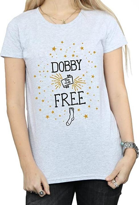Actual product image Womens/Ladies Dobby Is Free T-Shirt (XL)