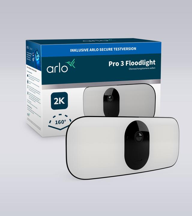 Produktbild Arlo Pro 3 Floodlight Kamera, schwarz (2560 x 1440 Pixels)