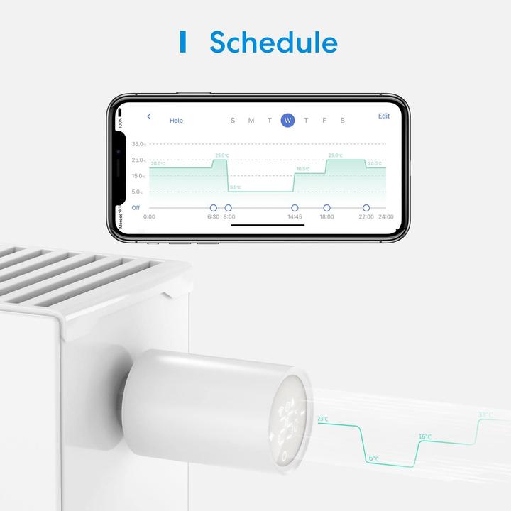 Actual product image Meross Heizkörperthermostat